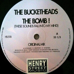 The Bucketheads The Bomb! (These Sounds Fall Into My Mind) USED VINYL 12INCH 33 S RPM REPRESS