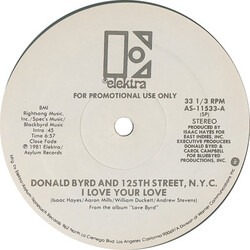 Donald Byrd & 125th Street, N.Y.C. I Love Your Love VINYL 12" USED