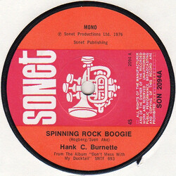 Hank C. Burnette Spinning Rock Boogie USED VINYL 7INCH 45 RPM MONO