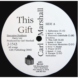 Carl Marshall This Gift Vinyl LP USED