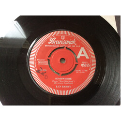 Len Barry Somewhere / It's A Crying Shame USED VINYL 7INCH 45 RPM SINGLE PROMO
