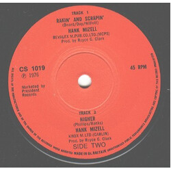 Hank Mizell Rakin' And Scrapin' USED VINYL 7INCH 45 RPM SINGLE
