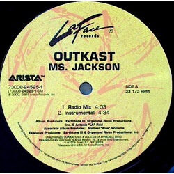 OutKast Ms. Jackson / Sole Sunday USED VINYL 12INCH 33 S RPM