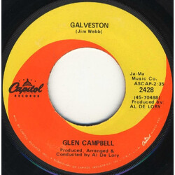 Glen Campbell Galveston / How Come Every Time I Itch I Wind Up Scratchin' You VINYL 7" USED