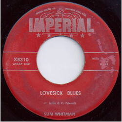Slim Whitman Lovesick Blues / I'll Take You Home Again Kathleen USED VINYL 7INCH 45 RPM