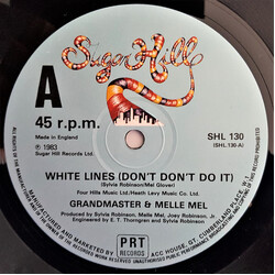Grandmaster Flash & Melle Mel White Lines (Don't Don't Do It) USED VINYL 12INCH 45 RPM