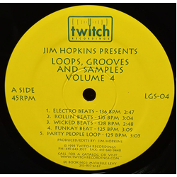Jim Hopkins Loops, Grooves & Samples Vol. 4 USED VINYL 12INCH