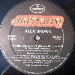 Alex Brown (Come On) Shout USED VINYL 12INCH 33 S RPM