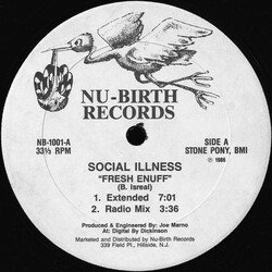 Social Illness Fresh Enuff VINYL 12" USED