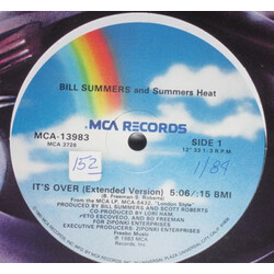Bill Summers & Summers Heat It's Over USED VINYL 12INCH 33 S RPM