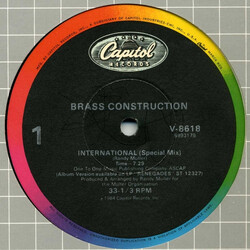Brass Construction International VINYL 12" USED
