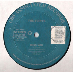 The Flirts Miss You USED VINYL 12INCH 33 S RPM