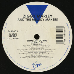 Ziggy Marley And The Melody Makers Tumblin' Down USED VINYL 12INCH 33 S RPM