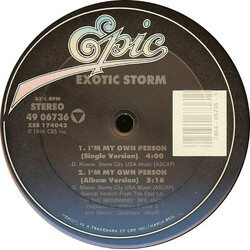 Exotic Storm I'm My Own Person VINYL 12" USED