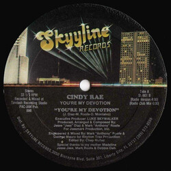 Cindy Rae You're My Devotion USED VINYL 12INCH 33 S RPM