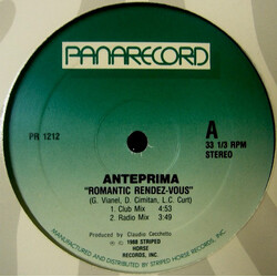 Anteprima Romantic Rendez-Vous USED VINYL 12INCH 33 S RPM