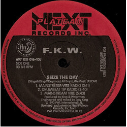 FKW (2) Seize The Day USED VINYL 12INCH 33 S RPM MAXI-SINGLE PROMO