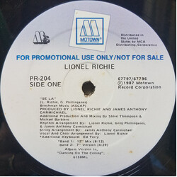 Lionel Richie Se La USED VINYL 12INCH MAXI-SINGLE PROMO