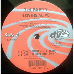 3rd Party Love Is Alive USED VINYL 12INCH 33 S RPM