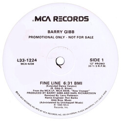 Barry Gibb Fine Line USED VINYL 12INCH PROMO