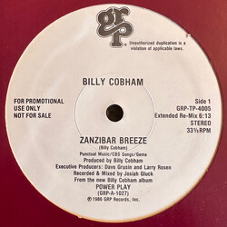 Billy Cobham Zanzibar Breeze USED VINYL 12INCH PROMO 33 S RPM