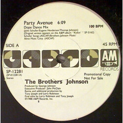 Brothers Johnson Party Avenue USED VINYL 12INCH 45 RPM PROMO
