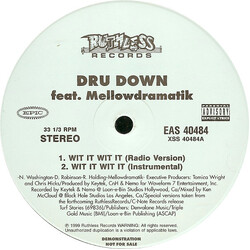 Dru Down / Mellowdramatik Wit It Wit It USED VINYL 12INCH PROMO