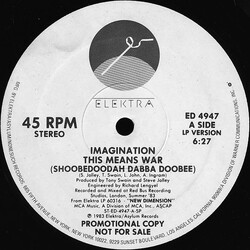Imagination This Means War (Shoobedoodah Dabba Doobee) VINYL 12" USED