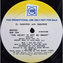 El DeBarge / DeBarge The Heart Is Not So Smart USED VINYL 12INCH 33 S RPM PROMO