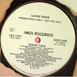 Loose Ends Cheap Talk USED VINYL 12INCH 33 S RPM PROMO