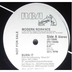 Modern Romance Burn It USED VINYL 12INCH PROMO
