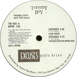Paula Brion Excuses USED VINYL 12"