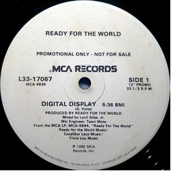 Ready For The World Digital Display USED VINYL 12INCH 33 S RPM PROMO