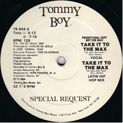 Special Request (2) Take It To The Max VINYL 12" USED