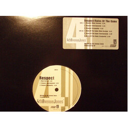 4th Avenue Jones Respect / Rules Of The Game USED VINYL 12INCH 33 S RPM PROMO