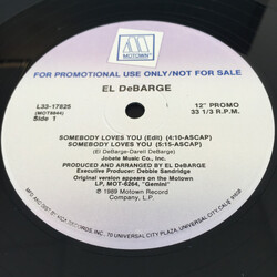 El DeBarge Somebody Loves You USED VINYL 12INCH 33 S RPM PROMO