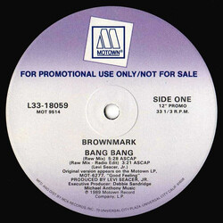 Brownmark Bang Bang USED VINYL 12INCH PROMO