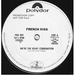 French Kiss (2) We're The Right Combination USED VINYL 12INCH 33 S RPM PROMO STEREO