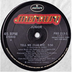 Junior (2) Tell Me USED VINYL 12INCH PROMO