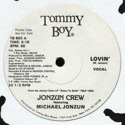 The Jonzun Crew / Michael Jonzun Lovin' USED VINYL 12INCH 33 S RPM PROMO