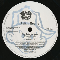 Faith Evans You Gets No Love (Dance Remix) VINYL 12" USED