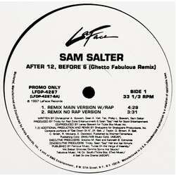 Sam Salter After 12, Before 6 (Ghetto Fabulous Remix) USED VINYL 12INCH 33 S RPM PROMO