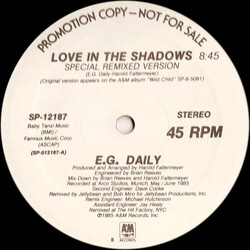 E.G. Daily Love In The Shadows USED VINYL 12INCH 45 RPM PROMO