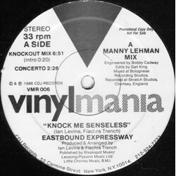 Eastbound Expressway Knock Me Senseless USED VINYL 12INCH 33 S RPM PROMO