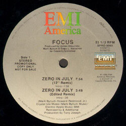 Focus (8) Zero In July VINYL 12" USED