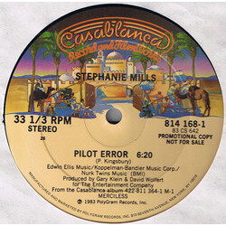 Stephanie Mills Pilot Error USED VINYL 12INCH 33 S RPM PROMO