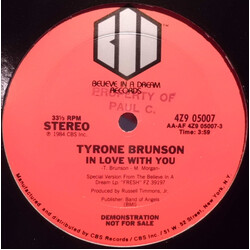 Tyrone Brunson I'm In Love With You VINYL 12" USED