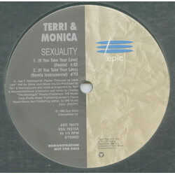 Terri & Monica Sexuality (If You Take Your Love) USED VINYL 12INCH PROMO 33 S RPM