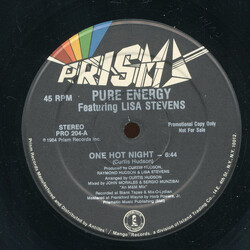 Pure Energy / Lisa Stevens One Hot Night VINYL 12" USED