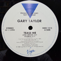 Gary Taylor Tease Me USED VINYL 12INCH 33 S RPM PROMO STEREO